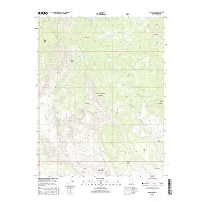 2017 Map of Roger Peak, 2017 Print