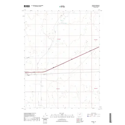2019 Map of Roggen, 2019 Print
