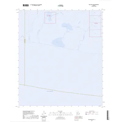 2024 Map of Rollover Lake, 2024 Print