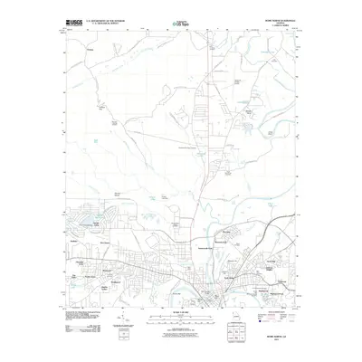 2011 Map of Rome North, 2011 Print