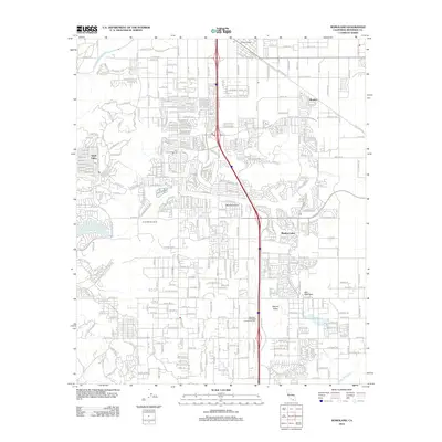 2012 Map of Romoland, 2012 Print