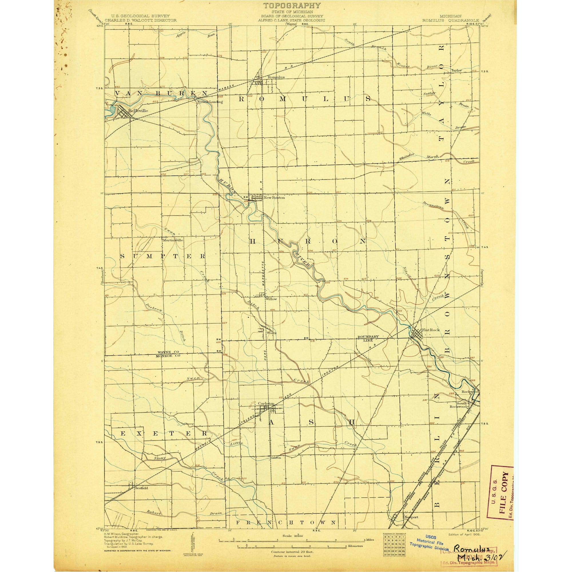 Romulus Map Romulus Michigan Property Line Map