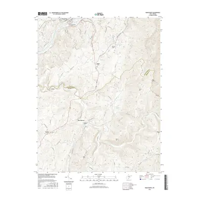 2016 Map of Ronceverte, 2016 Print