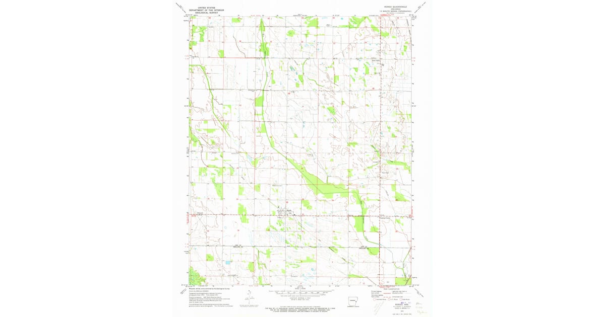 High Resolution Rondo Map 1971 Map of Rondo, AR — High-Res | Pastmaps