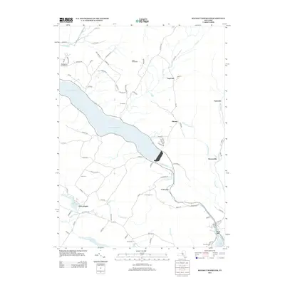 2013 Map of Rondout Reservoir, 2013 Print