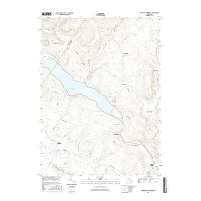 2016 Map of Rondout Reservoir, 2016 Print