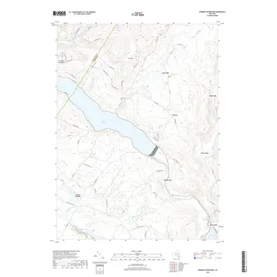 2019 Map of Rondout Reservoir, 2019 Print