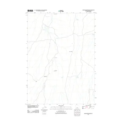 2012 Map of Rongis Reservoir, 2012 Print