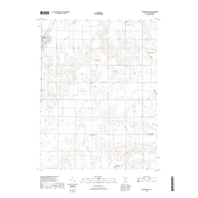 2018 Map of Roodhouse East, 2018 Print