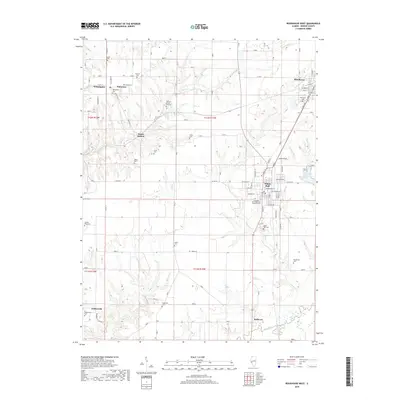 2018 Map of Roodhouse West, 2018 Print