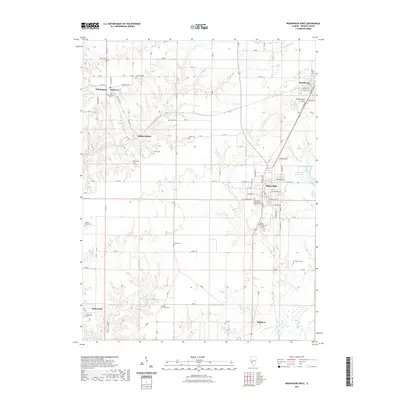 2021 Map of Roodhouse West, 2021 Print