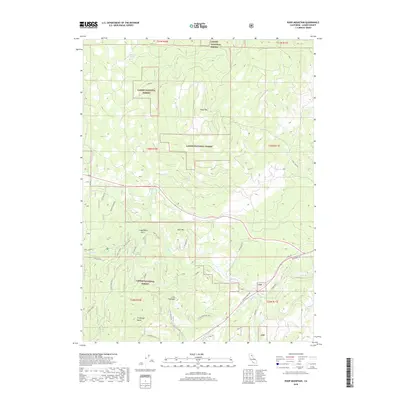 2018 Map of Roop Mountain, 2018 Print
