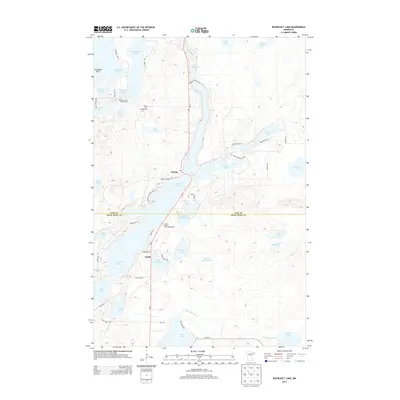 2013 Map of Roosevelt Lake, 2013 Print