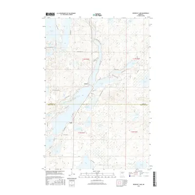 2016 Map of Roosevelt Lake, 2016 Print