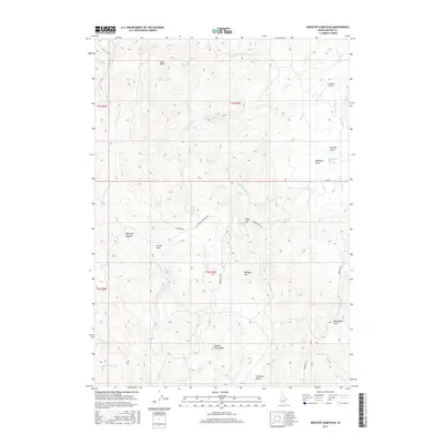 2017 Map of Rooster Comb Peak, 2017 Print