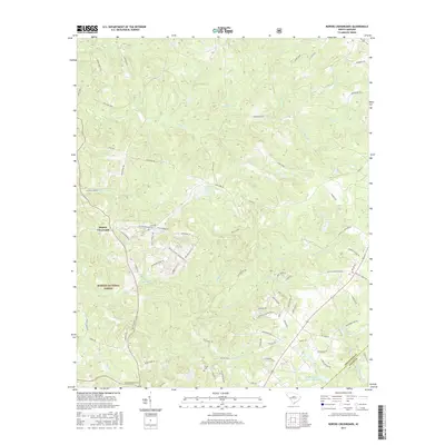 2017 Map of Ropers Crossroads, 2017 Print