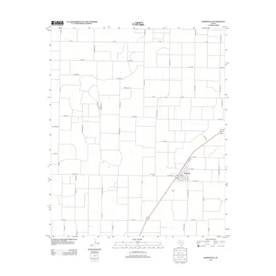 2012 Map of Ropesville, 2012 Print