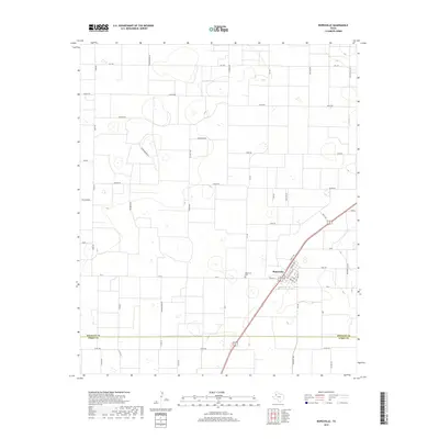 2019 Map of Ropesville, 2019 Print