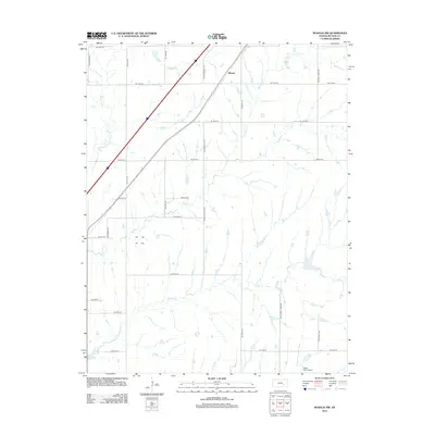 2012 Map of Rosalia NW, 2012 Print