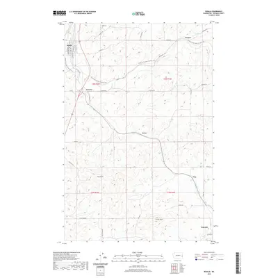 2020 Map of Rosalia, 2020 Print