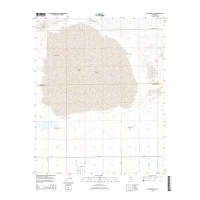 2015 Map of Rosamond Lake, 2015 Print
