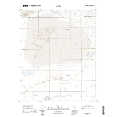 2018 Map of Rosamond Lake, 2018 Print