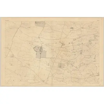 1837 Map of Roscommon - Sheet 22, 1838 Print