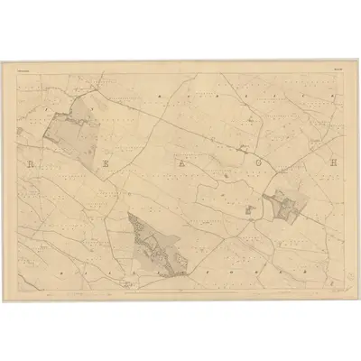 1837 Map of Roscommon - Sheet 27, 1838 Print