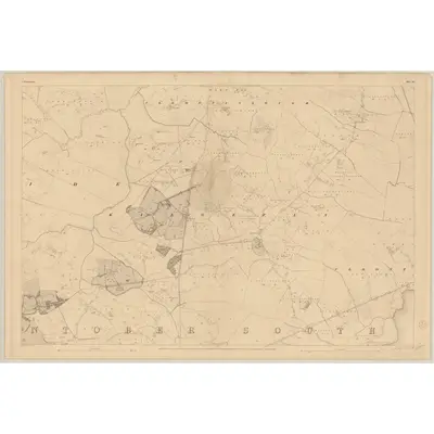 1837 Map of Roscommon - Sheet 36, 1838 Print