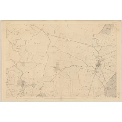 1837 Map of Roscommon - Sheet 39, 1838 Print