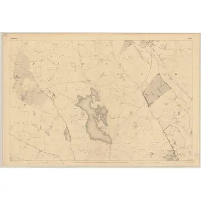 1837 Map of Roscommon - Sheet 45, 1838 Print