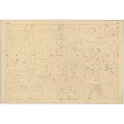 1837 Map of Roscommon - Sheet 51, 1838 Print