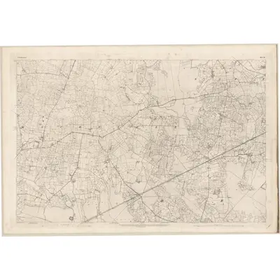 1889 Map of Roscommon - Sheet 51, 1892 Print