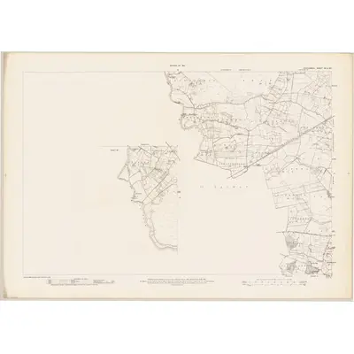 1913 Map of Roscommon - Sheet 53 & 53A, 1915 Print