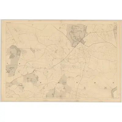 1837 Map of Roscommon - Sheet 54, 1838 Print