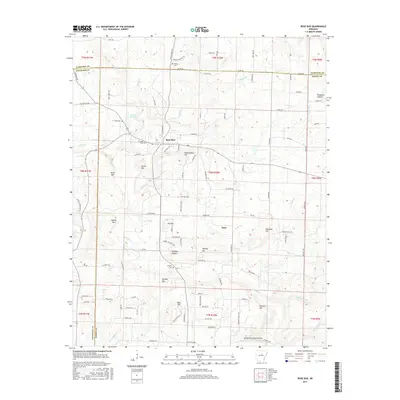 2017 Map of Rose Bud, 2017 Print