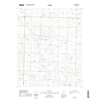 2020 Map of Rose Bud, 2020 Print