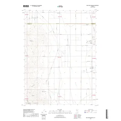2018 Map of Rose Creek Mountain, 2018 Print