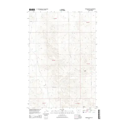 2014 Map of Rosebud Buttes, 2014 Print
