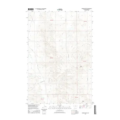 2017 Map of Rosebud Buttes, 2017 Print