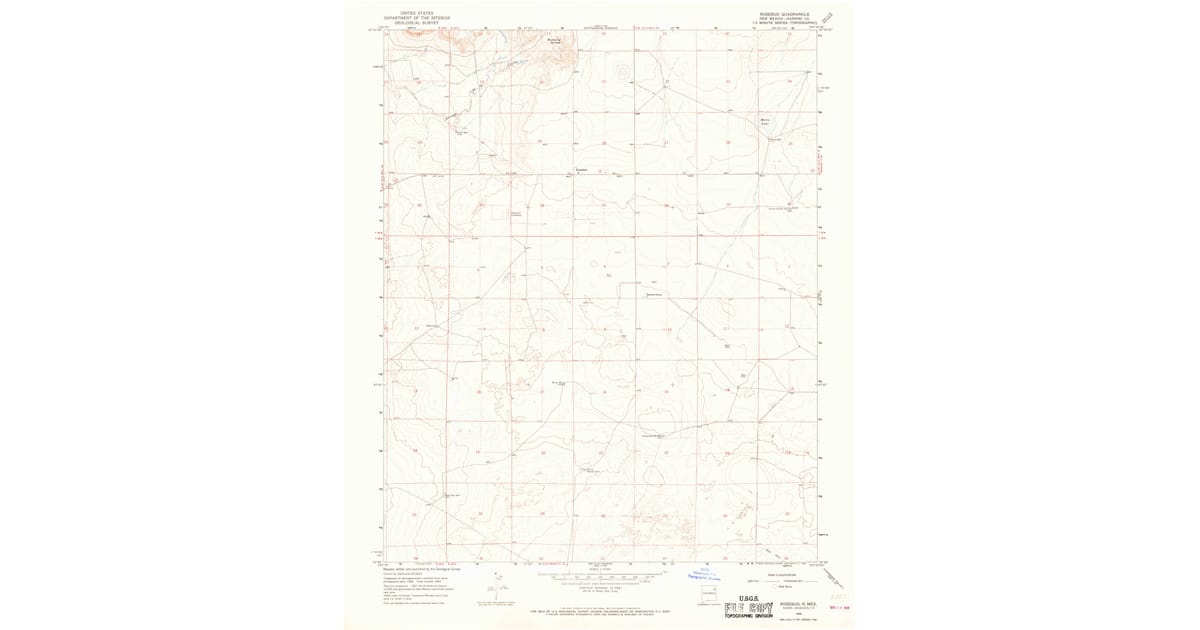 1960s Maps of Rosebud, NM | Pastmaps