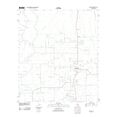 2012 Map of Rosepine, 2012 Print