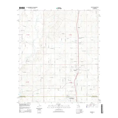 2015 Map of Rosepine, 2015 Print