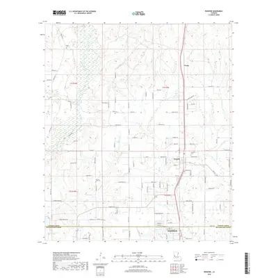 2018 Map of Rosepine, 2018 Print