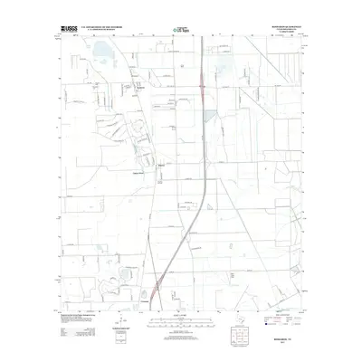 2013 Map of Rosharon, 2013 Print