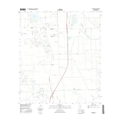2016 Map of Rosharon, 2016 Print