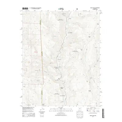 2013 Map of Rosilla Peak, 2013 Print