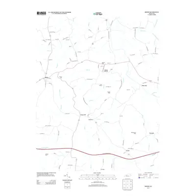 2013 Map of Rosine, 2013 Print