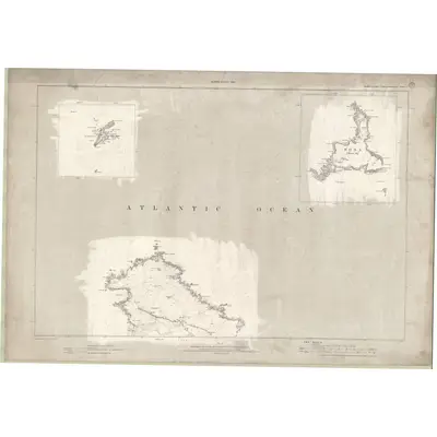 1895 Map of Ross and Cromarty - Isle of Lewis Sheet I, 1898 Print