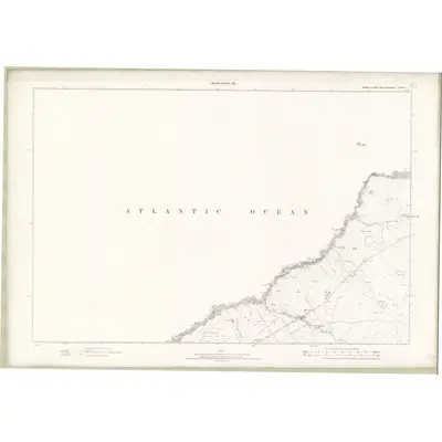 1895 Map of Ross and Cromarty - Isle of Lewis Sheet II, 1898 Print